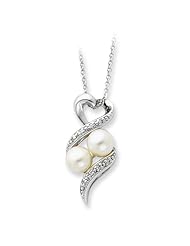 Sterling Silver 2 Ps in a Pod Motherhood/ Friendship 18in Necklace