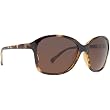 VonZipper Runaway Women's Fashion Sunglasses w/ Free B&F Heart Sticker Bundle - Tortoise/Bronze