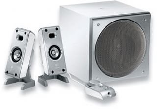 Logitech Z3 2.1 40W RMS Premium Speaker System - Wood & Silver Finish