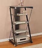 Sandy Black X-Shaped Component Tower By Powell Furniture