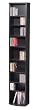 9 Shelf Slim Media Storage In Black Finish By Ameriwood Furniture