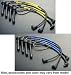Silver Color 91-89 Corolla 4AF (Philippines) / 1.6Liter / SOHC Engine / L4 Cylinder TOYOTA Corolla high performance spark plug wires 011584201 by Nology