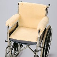Arm Pads Synthetic Fur For Wheelchair, 1/Pr
