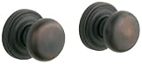 Baldwin 5405.102.PASS Classic Knob Passage Set, Oil Rubbed Bronze
