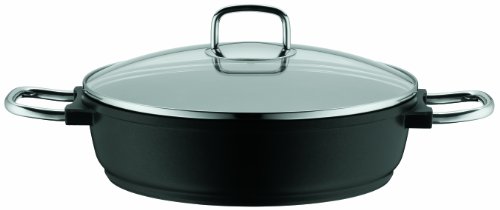 WMF Bueno Induction 11-Inch Low Casserole with Lid, 4-Quart