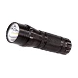 Sporting Goods : Compact Super-Bright LUXEON LED Flashlight - Black Satin Weatherproof Aluminum - Holster & Gift Case