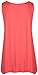 PurpleHanger Women's Scoop Neck Long Vest Tee Top Plus Size