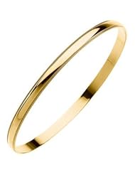 Clevereves 14K Yellow Gold 04.00 mm Bangle Bracelet