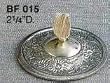 Embossed Brass Finger Cymbals Chrome-BF015