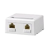 2-Port Surface Mount Box White