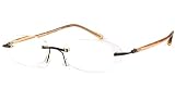 Asset Eyewear Full Readers (Women) Reading Glasses - R575 Rimless Gunmetal by Asset Eyewear