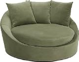 Avenue Six Roundabout Spring Green Low Circle Chair