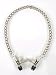 Adjustable broad tip nipple clamps w/link chain