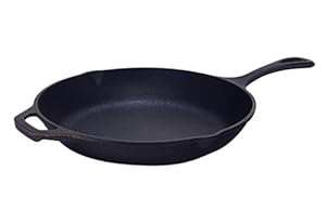 Lodge LCS3 Pre-Seasoned Cast-Iron Chef's Skillet, 10-inch