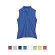 Cross Creek - Ladies' Sleeveless Pima Pique Polo (6550) Cross Creek - Ladies' Sleeveless Pima Pique Polo (6550)