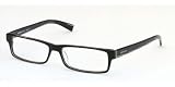 PRADA VPR 07E 6AW-1O1 BLACK PLASTIC EYEGLASSES