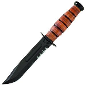 KABAR USA Short Knife w/ Leather Sheath