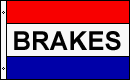Brakes Message Flag Nylon 3 ft. x 5 ft.