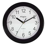 8 Large Number Wall Clock With Black Frame