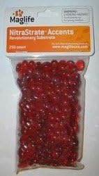 Maglife Usa AMX70106 250-Pack AMX NitraStrate Polymer Marine Aquarium Filter Substrate Beads, Red