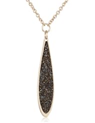 Rebecca "Watamu" Yellow Gold Micro Crystal Pave Drop Necklace