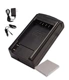 Hitech - Battery & Travel Charger Set for Canon PowerShot SD750 Digital Camera