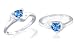 Trillion Cut London Blue Topaz Ring Sterling Silver