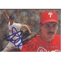 Toby Borland, Philadelphia Phillies, 1995 Fleer Flair Foil Autographed Card