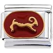 Red Zodiac Sign Aries Italian Charm