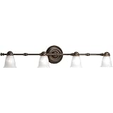 Progress Lighting P3850-77WB 4-Light Wall Or Ceiling Mount Directional Light, Forged Bronze