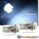 2 HID WHITE 6 LED LIGHT BULBS 194 168 158 2825 W5W s