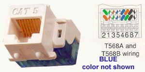 IC1078E5BL - Cat5 Jck Blue