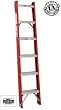 Louisville Classic FH1005 5-ft Extra Heavy Duty Fiberglass Shelf Ladder 300 lbs rated capacity
