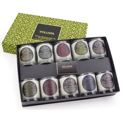 Voluspa 10 Votive Gift Set -Black