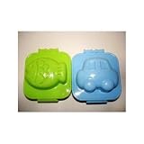 Set of Two Egg Molds (Car and Fish)