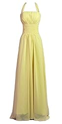 Backless Halter Chiffon Evening Dress/Bridesmaid Dress/Prom Dress/Party Dress 