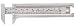 General Tools 132ME 3-Inch English and Metric Pocket Sliding Bar Caliper