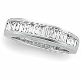 14K White Gold Diamond Anniversary Band Ring