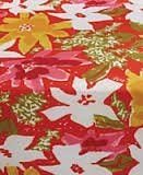Vera Neumann Indoor/Outdoor Tablecloth, 60 by 120 Inch Oblong, Mayflower Orange by Vera Newmann