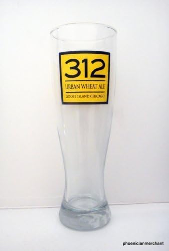 312 Urban Wheat Ale Goose Island Brewery Chicago Illinois Weissbier Beer Glass by Goose Island Brewery