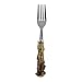 6 Piece Silverware Set with Faux Deer Antler Handles with 2 Forks, 2 Spoons and 2 Knives