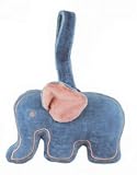 Eco Friendly Miyim Organic Cotton Blue Elephant Stroller/Crib Toy-Non Toxic Toy