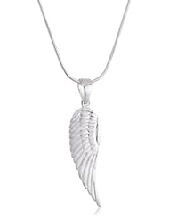 VINANI brand Germany 925 Sterling Silver Women Pendant Wing matte/shiny with Snake Chain Necklace AFZ-S