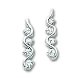 14kw AA Diamond Journey Earring
