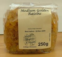 Herbs, Gardens & Health Golden Raisins 250g Herbs, Gardens & Health Golden Raisins 250g picture