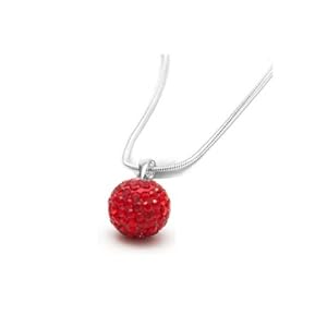 Pendentif De Collier Pav&eacute; En Cristal Avec Boule Disco Shamballa De
