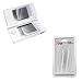 Premium Reusable LCD (Top and Bottom) Screen Protector + Replacement White Stylus Pen (2-stylus) for Nintendo Ds Lite