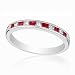 Imagine Designs Ruby and Diamond Stackable Band 1/4ctw