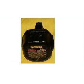 DEWALT DW9062 Compact 9.6-Volt 1.3 Amp Hour NiCad Pod Style Battery