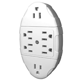 Stanley 38110 6 Way Transformer Tap, White